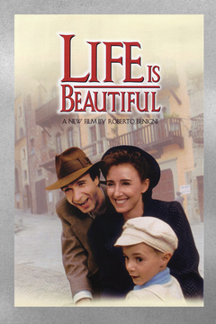 Life Is Beautiful Gloss Poster | Roberto Benigni | Film Fan Art | Classic Movie Print