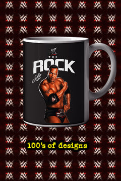 THE ROCK 11oz Mug Featuring Dwayne Johnson | wwe Collectible | Wrestling Fan Gift