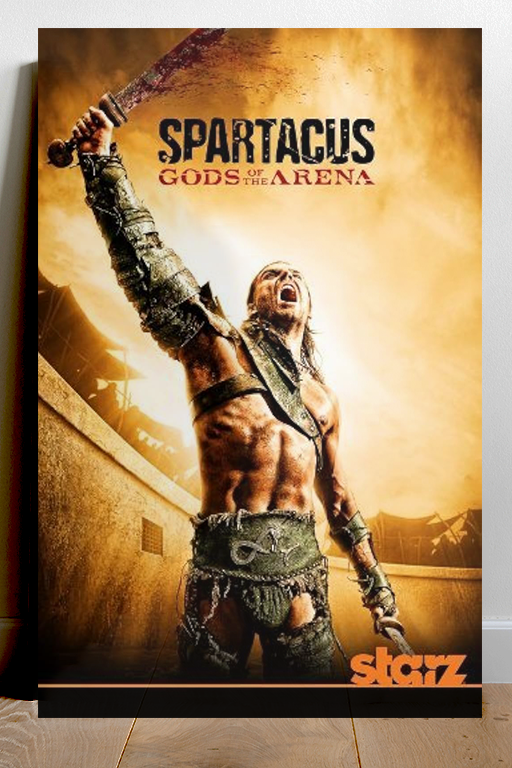 Spartacus Liam McIntyre Poster Print | TV Show Memorabilia | Gladiators Art Print | Roman Empire Decor