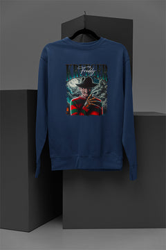 Horror | Freddy Krueger Nightmare Cozy Sweatshirt | Scary Movie Pullover | Warm Halloween Top