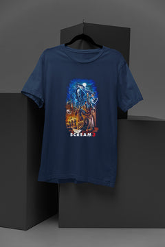Horror Scream 3 Vintage Slashers Movie T-Shirt | Retro Horror Film Tee | Halloween