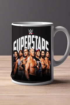 WWE SUPERSTARS 11oz Mug featuring John Cena | The Rock | Hulk Hogan - Pro Wrestling Design