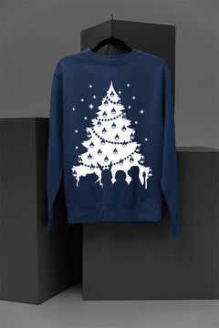 UGLY Pokemon Christmas Tree Design | Festive Christmas Sweatshirt | Pikachu Holiday Cheer | Retro Nintendo Christmas