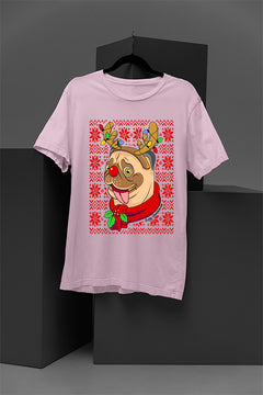 UGLY Pugy Christmas Vintage Sweater | Funny Pug Christmas Tee | Retro Christmas Ugly