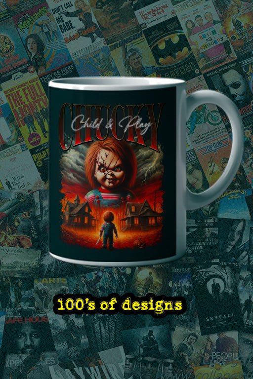 Halloween Chucky 11oz Mug | Horror Film Chucky Design | Scary Movie Fan Gift