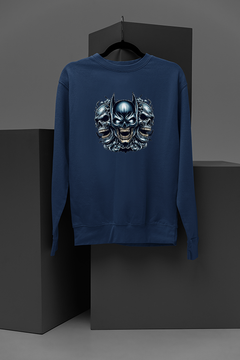 "Skull and Bones Batman Sweatshirt | Dark Knight Rises | Halloween Edition Apparel"