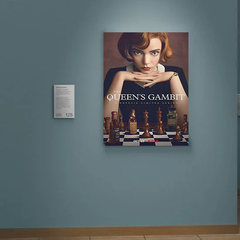 The Queen's Gambit Canvas Print | Anya Taylor-Joy | Chess Queen Image - TV Show Decor