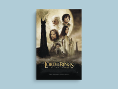 LOTR The Two Towers Canvas Print | Film Design | Aragorn | Legolas | Frodo | Movie Poster Art