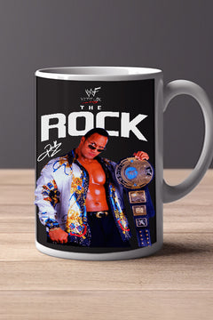 THE ROCK 11oz Mug Featuring Pro Wrestling Icon Dwayne Johnson | WWE Gift | Collector's Item | Unique Wrestling Memorabilia