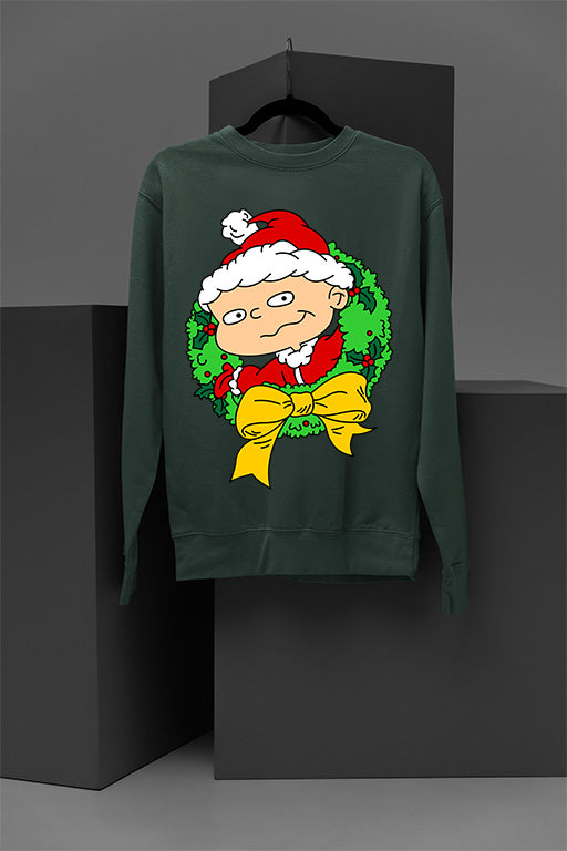 UGLY Retro Rugrats Phil Christmas Sweatshirt | 90s Cartoon Holiday Sweater | Phil DeV