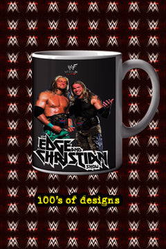 EDGE AND CHRISTIAN 11oz Mug | Pro Wrestling Logo Ceramic Cup | Wrestling Fan Gift