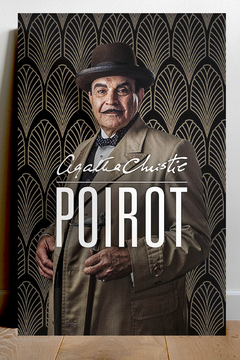 Poirot David Suchet Poster Print | Agatha Christie TV Show Wall Art | Premium Gloss Decor for Fans