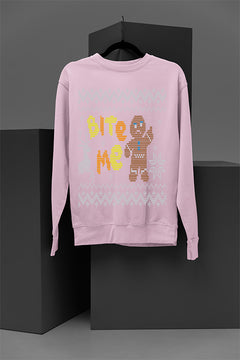UGLY Gingerbread Bite Me Xmas Sweatshirt | Festive Gingerbread Men | Bite Me Christmas
