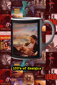 Before Sunrise 11oz Mug Ethan Hawke Julie Delpy Poster | Film Memorabilia Design