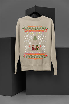 Zelda's Festive Hyrule Adventure Sweatshirt | Link | Triforce | Christmas
