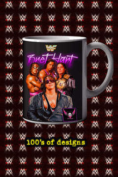BRET HART 11oz Mug featuring Pro Wrestling Legend BRET HART | Collector's Edition | Stylish Design | Wrestling Fan Gift