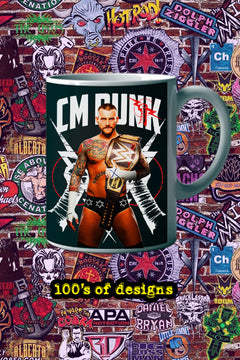 CM PUNK 11oz Mug | Pro Wrestling Legend CM PUNK Image Mug Merchandise Trend