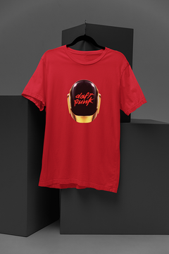 Daft Punk Helmet with Home Work Logo | Vintage Electro Band Tee | Iconic Duo Tribute Shirt | Retro Music Fan Apparel | Synthwave Style Top | 90s Techno Pop Fashion | Daft Punk Era Homage Top | Funky Electronic