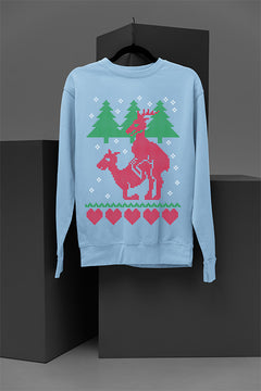 UGLY Twisted Tale of Two Deers Christmas Masting | Vintage Christmas | Nostalgic