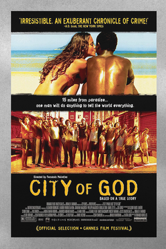 City of God | Matheus Nachtergaele | Film Poster Print | FilmCity of God Design | Premium Gloss Finish | Movie Memorabilia | Wall Art | Film Buff Gift