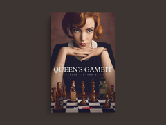 The Queen's Gambit Canvas Print | Anya Taylor-Joy | Chess Queen Image - TV Show Decor