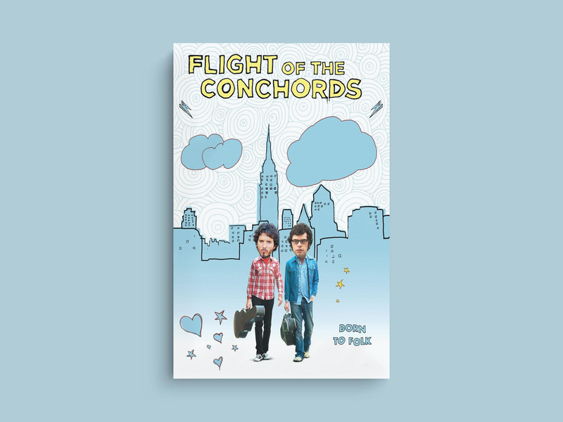 Flight of the Conchords Canvas Print | Jemaine Clement Design