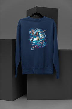 Horror | The Cabbin in the Woods Cozy Pullover Sweatshirt | Creepy Cabin Vibe | Halloween