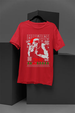 UGLY Christmas T-Shirt Design: 2PAC Retro Rap Legend | Vintage Hip Hop Xmas