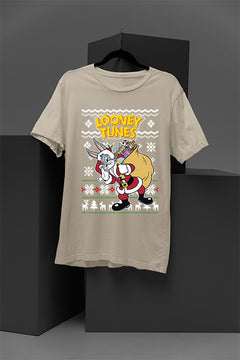 UGLY Bugs Bunny as Santa Christmas T-Shirt | Looney Tunes | Retro Cartoon | Holiday Season