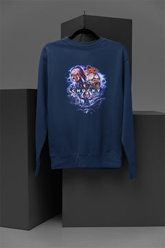Horror | Bride of Chucky Cozy Pullover Sweatshirt | Classic Horror Film Warm Top | Halloween