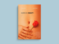 American Beauty Canvas Print featuring Kevin Spacey and Annette Bening | Film Art Decor | Movie Poster Design | Cult Classic Wall Art