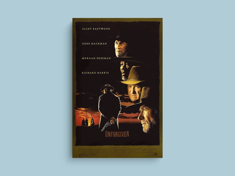 Unforgiven Canvas Print | Clint Eastwood | Western Film Wall Art PosterGallery