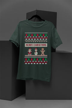 UGLY Retro Holiday Trio | Vintage Santa Snowman Gingerbread Man Christmas Tee