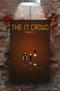 The IT Crowd Richard Ayoade Gloss Poster | TV Show Geek Chic Wall Art Print | Roy and Moss IT Crowd Decor