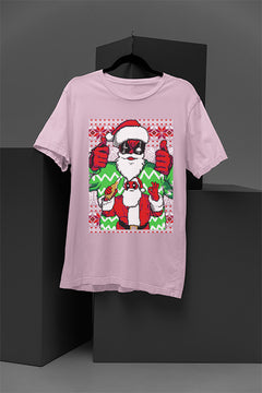 UGLY Deadpool-Santa Pool Christmas T-Shirt | Pop Culture Holiday Apparel | Festive Ugly Design