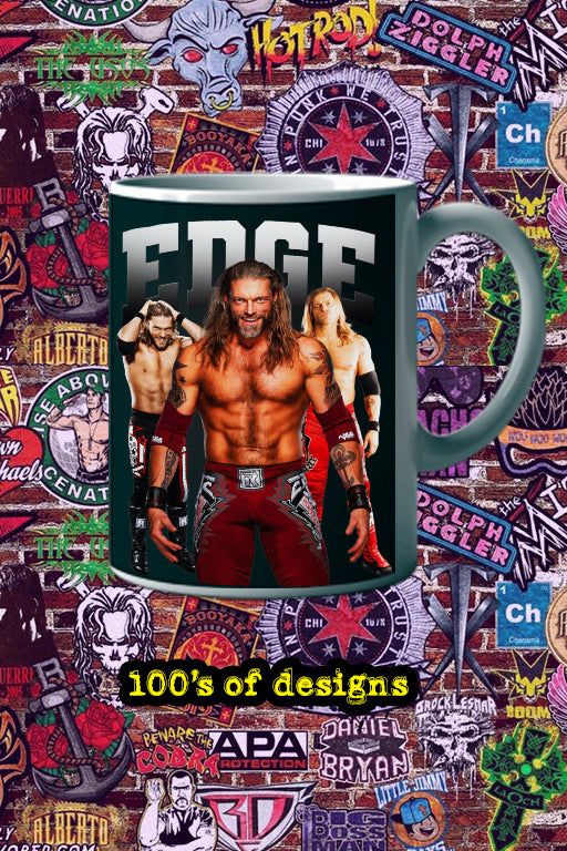 EDGE 11oz Mug featuring Pro Wrestling EDGE Design | Wrestling Superstar Name | Collector's Item