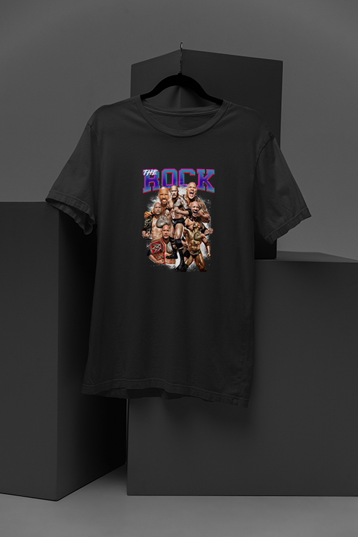 The Rock WWE Attitude Era Tee | Dwayne Johnson Classic Wrestler Shirt | Smackdown Champion