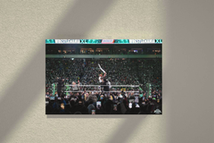 Wrestlemania 40 Canvas Print | The Undertaker And The Rock Chokeslam Design | Wrestlemania 40 Memorabilia | Wrestling Fan Art | Home Decor Wall Art | Wrestling Legends Moment | WWE Collector's Item | Wrestlemania 40 Event