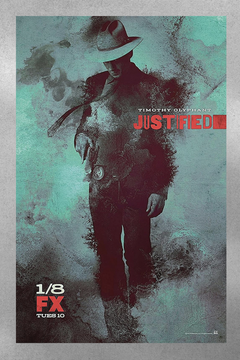 Justified Timothy Olyphant Premium Gloss Poster | Raylan Givens Design | TV Show Fan Art