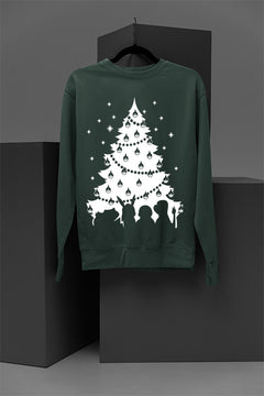 UGLY Pokemon Christmas Tree Design | Festive Christmas Sweatshirt | Pikachu Holiday Cheer | Retro Nintendo Christmas