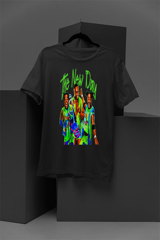 THE NEW DAY WWE T-Shirt | Power of Positivity | Tag Team Champions | Best of Kofi
