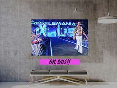 Wrestlemania 40 | The Rock The Boss Is Here Entrance | Wrestlemania 40 Poster | Wrestling Memorabilia | Premium Gloss Poster | Collectible Art Print | Graphic Art | Room Decor | Sports Fan Gift