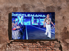 Wrestlemania 40 | The Rock The Boss Is Here Entrance | Wrestlemania 40 Poster | Wrestling Memorabilia | Premium Gloss Poster | Collectible Art Print | Graphic Art | Room Decor | Sports Fan Gift