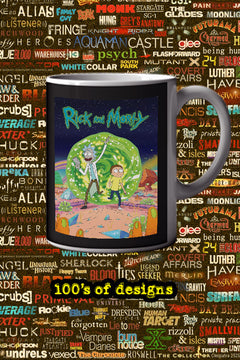 Rick and Morty 11oz Mug | TV Show | Poster Design | Rick and Mortyisode | eCommerce | Etsy | Shopify | Mug | Gift for Fans | Animation | Comedy | Wubba Lubba Dub Dub