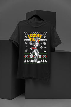 UGLY Bugs Bunny Christmas Retro Festive Tee | Looney Tunes Nostalgia | Vintage