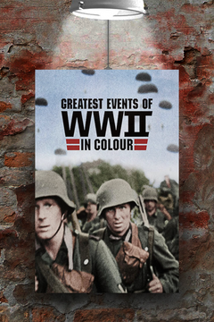 Greatest Events of WWII in Colour Poster | Premium Gloss Poster with [Lead Actor's Name] | TV Show Design