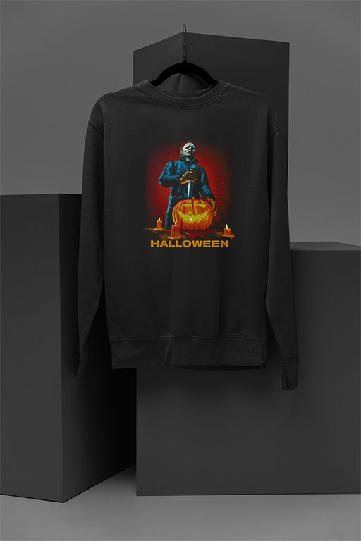 Horror Halloween Cozy Pullover | Hauntingly Warm Sweatshirt for Halloween