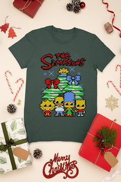 UGLY - Retro Bart Xmas Chaos | Vintage Simpsons Style - Quirky Holiday Tee |