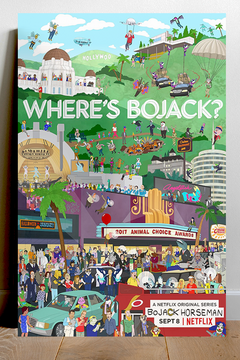 BoJack Horseman Poster | BoJack Horseman and Hollyhock Custom Gloss Print