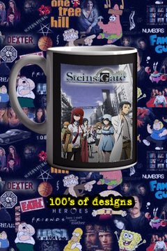 Steins;Gate 11oz Mug | Anime TV Show Poster Design | Lead Actor Name